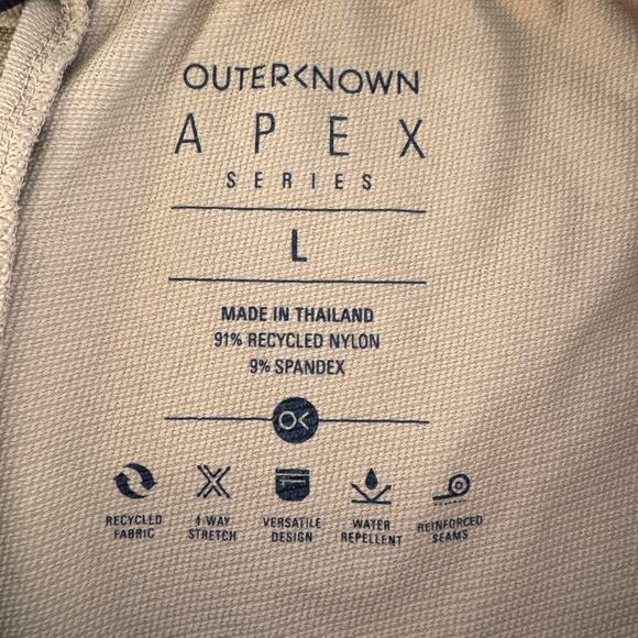 Outerknown Apex Series Mens Pant Joggers Biege Pockets Elastic Waist Size Large - Picture 5 of 7